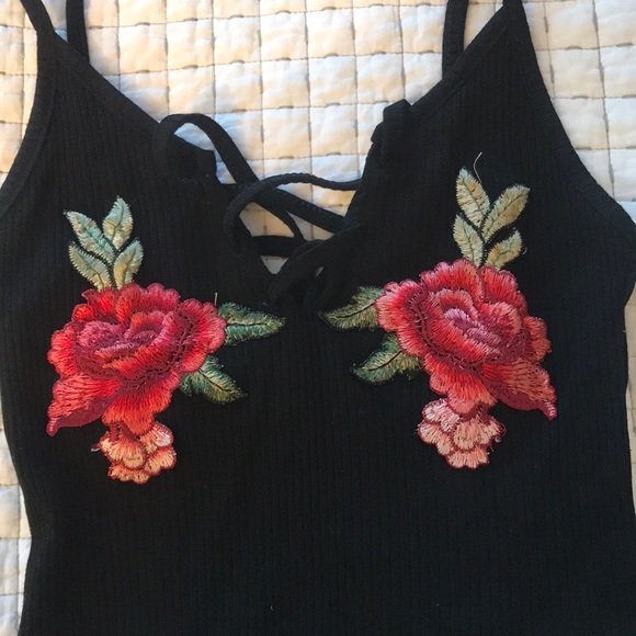 SOLD Embroidered Tank - Picture 3 of 3
